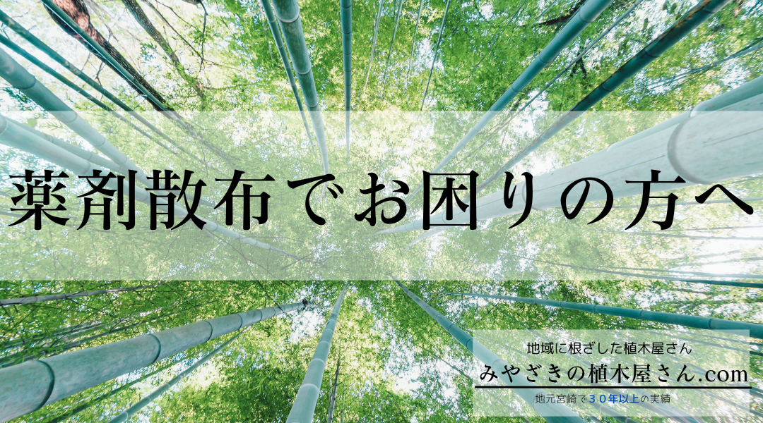薬剤散布とは - 宮崎市の植木屋さん 剪定・草刈りなどお庭の専門店